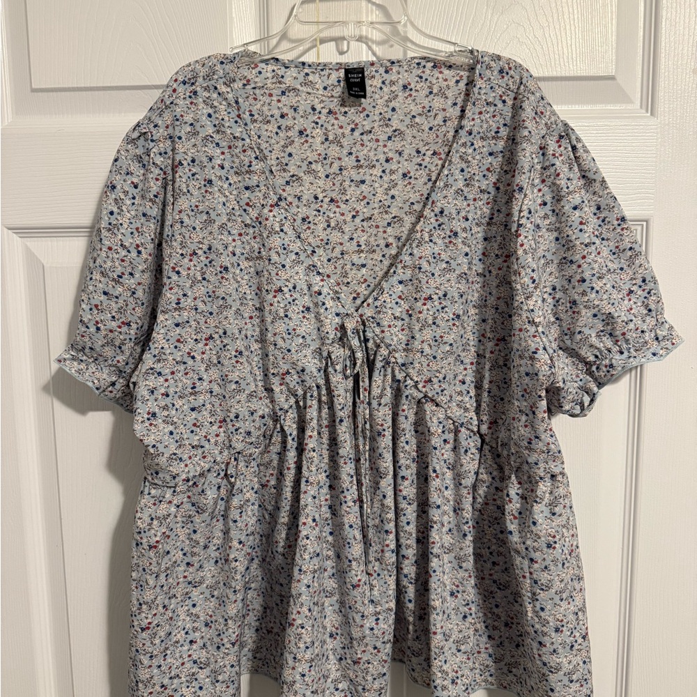 SHEIN Multicolor Floral Blouse